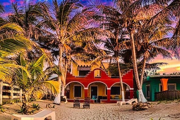 Beachfront Hacienda Del Cuyo Groundfloor Exterior photo